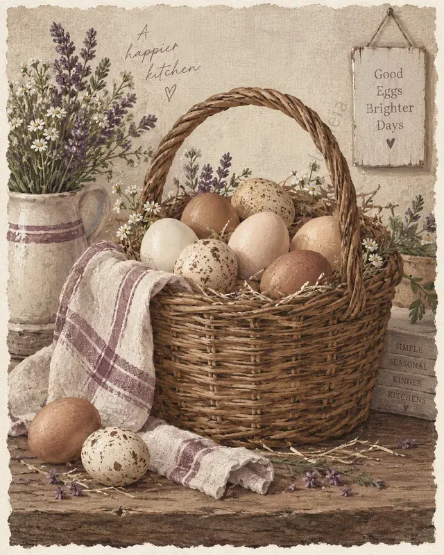 Cottagecore Kitchen Wall Art Print Sets