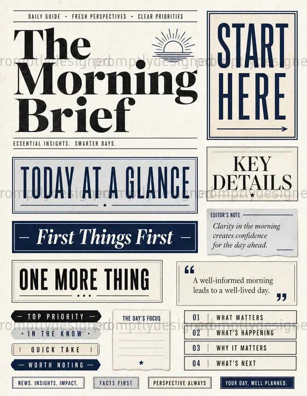 Modern Newsprint Ephemera