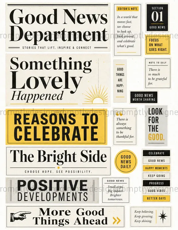 Modern Newsprint Ephemera