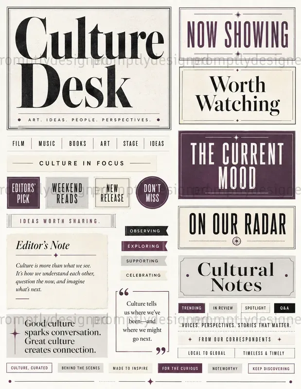 Modern Newsprint Ephemera