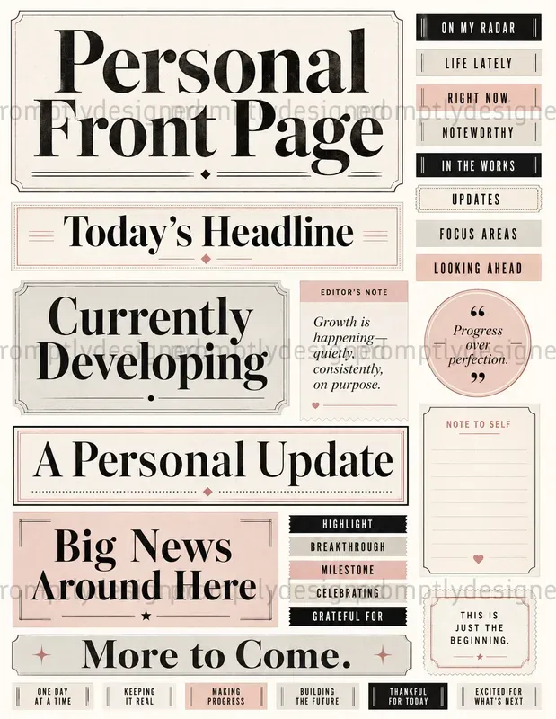 Modern Newsprint Ephemera