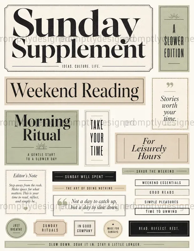 Modern Newsprint Ephemera