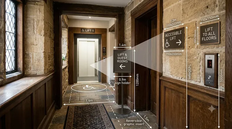 Lobby Wayfinding Sightline Renders