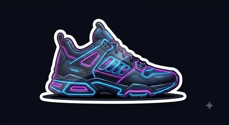 Neon Cyber Sticker Generator