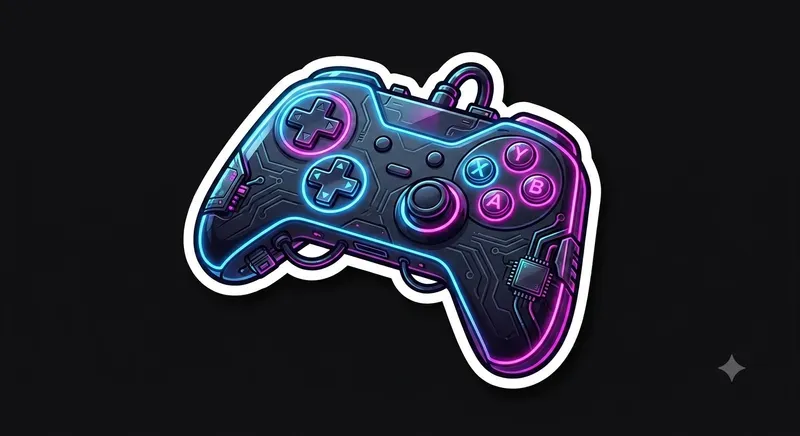 Neon Cyber Sticker Generator