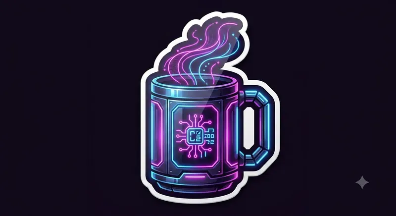 Neon Cyber Sticker Generator