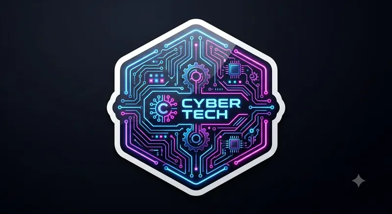 Neon Cyber Sticker Generator