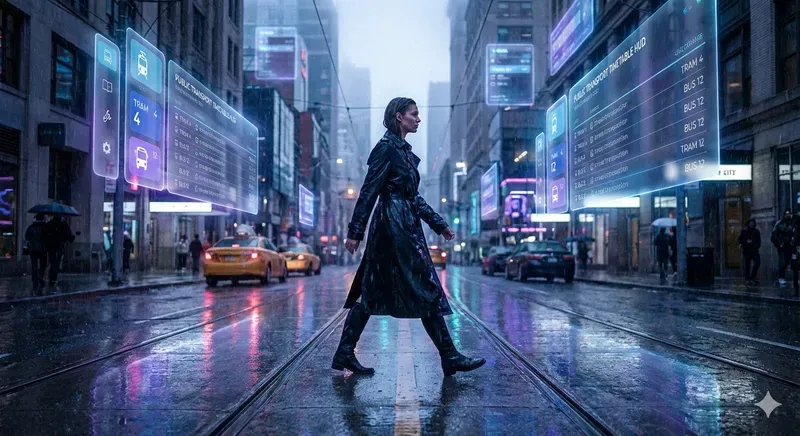Rainy Ar Street Tech Noir Scenes
