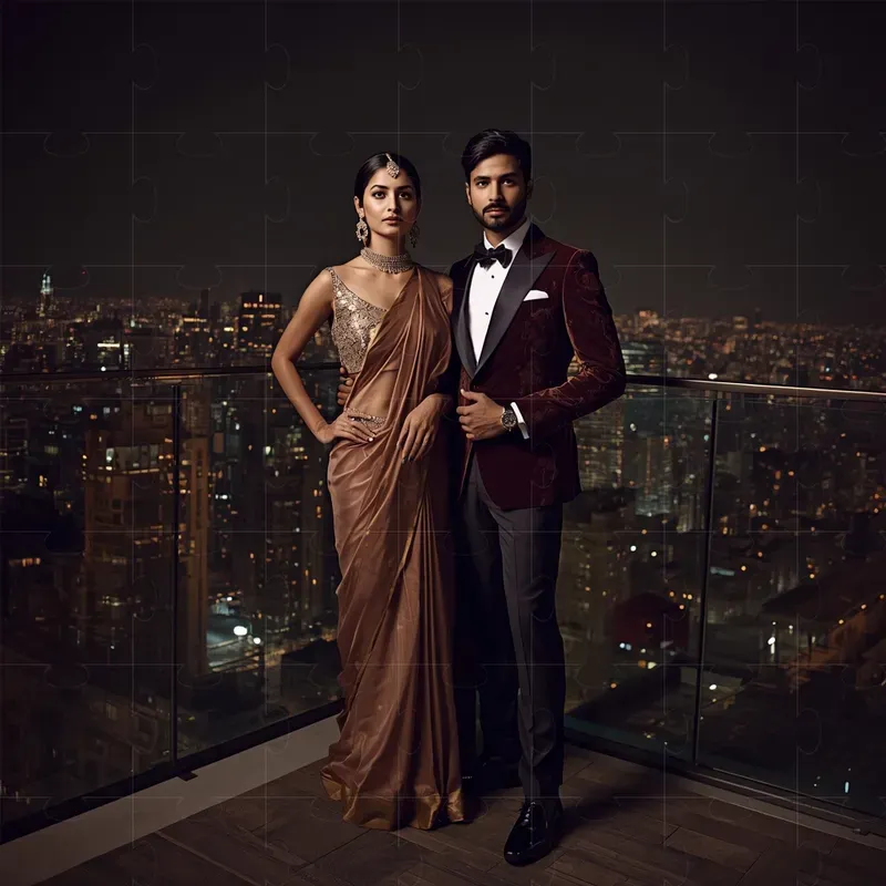 Modern Heritage Fusion Wedding Couture