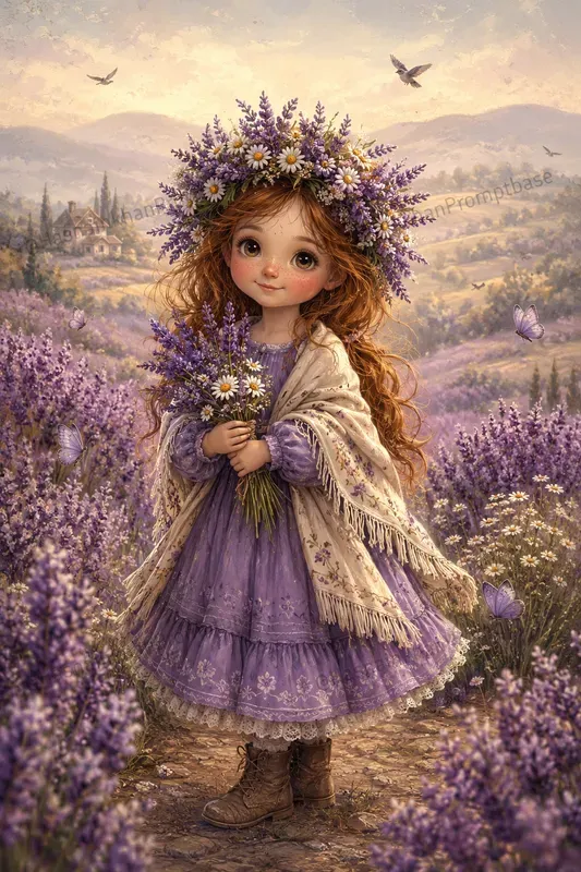 Whimsical Flower Girl Junk Journal Pages