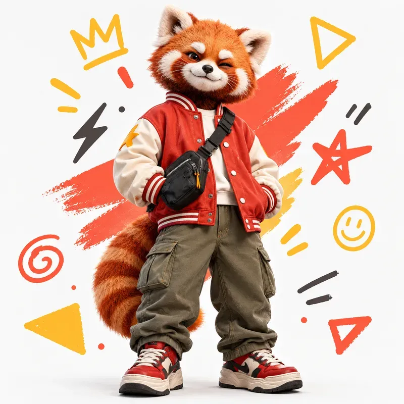 Playful Streetwear Character Art