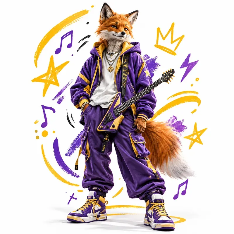 Playful Streetwear Character Art