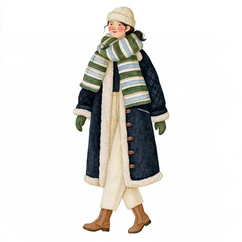Nordic Winter Watercolor Cliparts