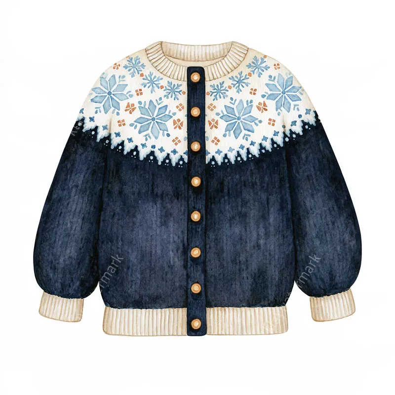 Nordic Winter Watercolor Cliparts