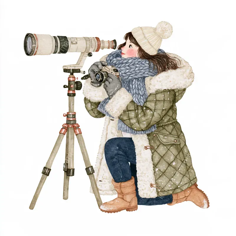 Nordic Winter Watercolor Cliparts