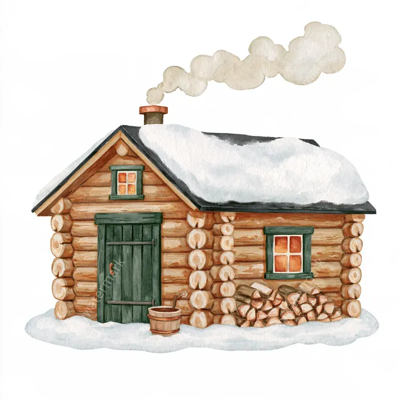 Nordic Winter Watercolor Cliparts