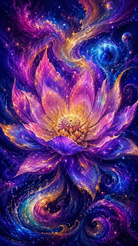 Viral Trippy Flower Art