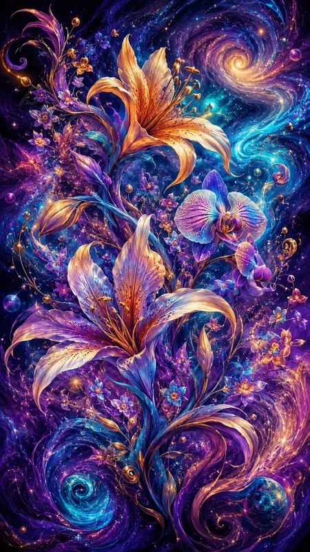 Viral Trippy Flower Art