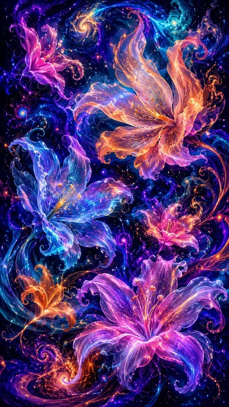 Viral Trippy Flower Art