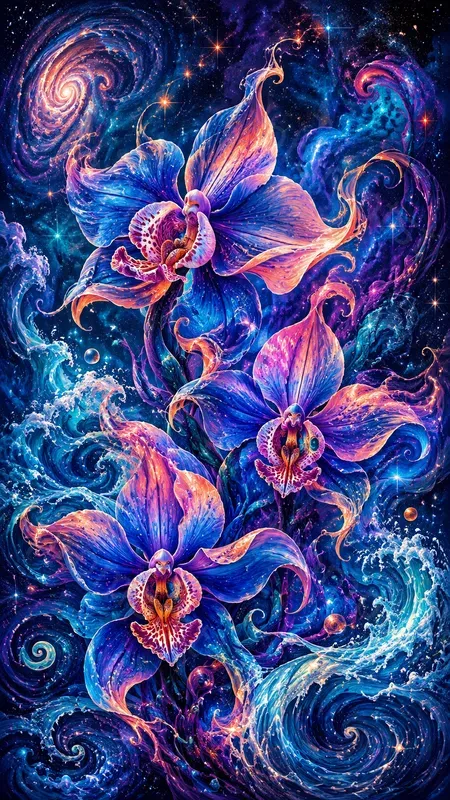 Viral Trippy Flower Art