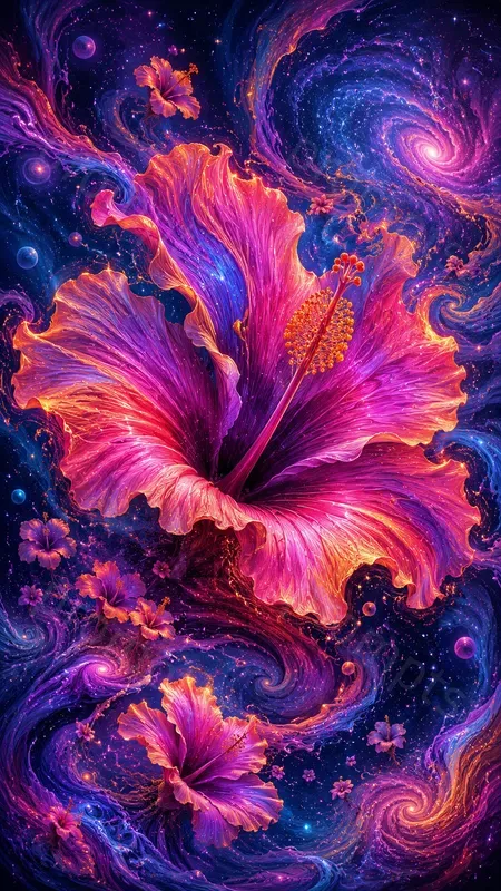 Viral Trippy Flower Art