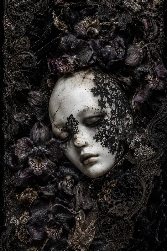 Gothic Lace Junk Journal Collages