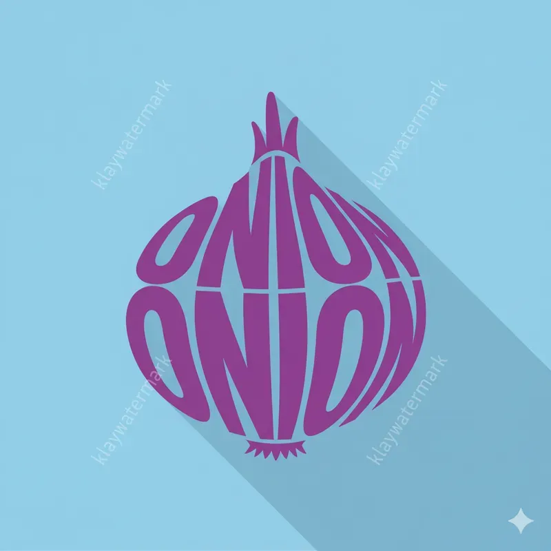 Vegetable Typography Word Art