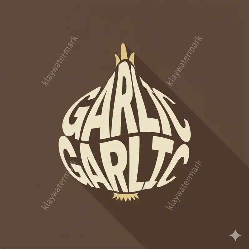Vegetable Typography Word Art