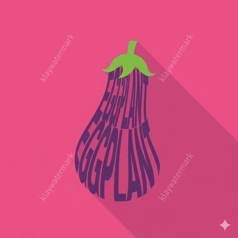 Vegetable Typography Word Art