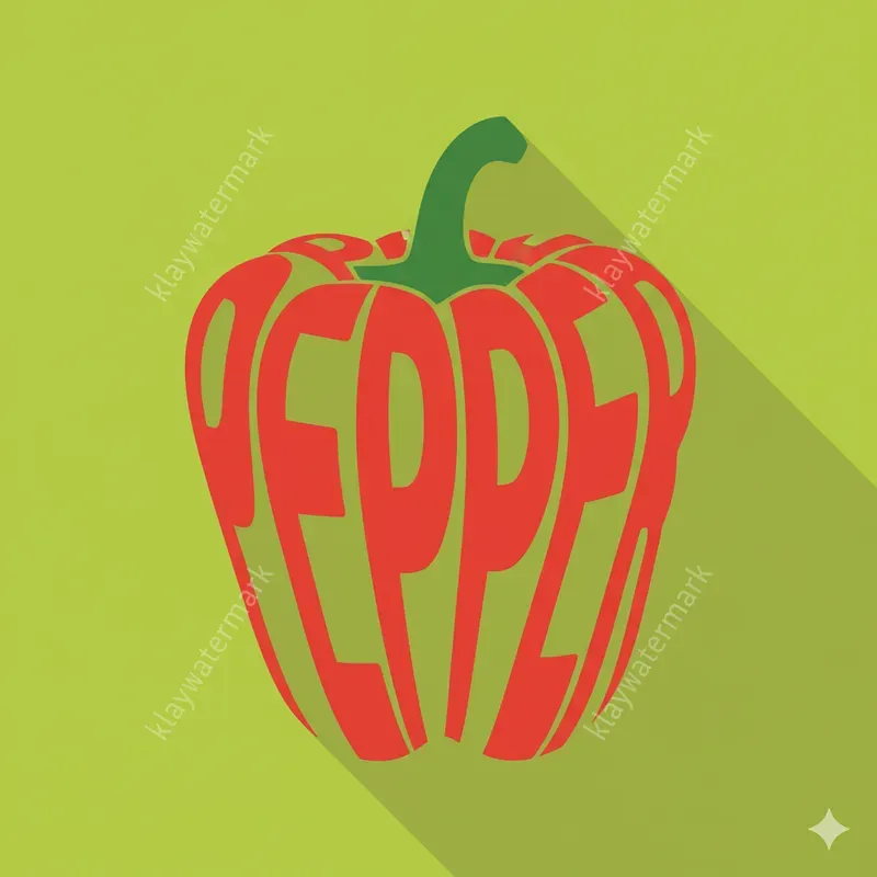Vegetable Typography Word Art