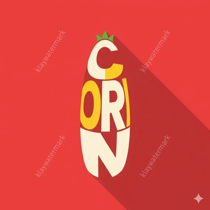 Vegetable Typography Word Art