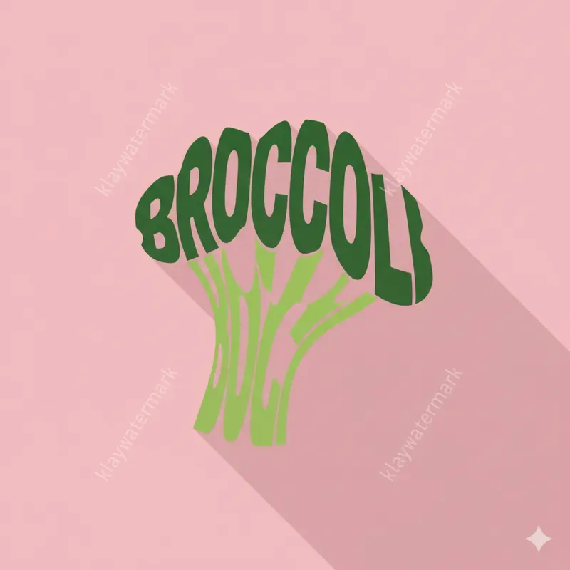 Vegetable Typography Word Art
