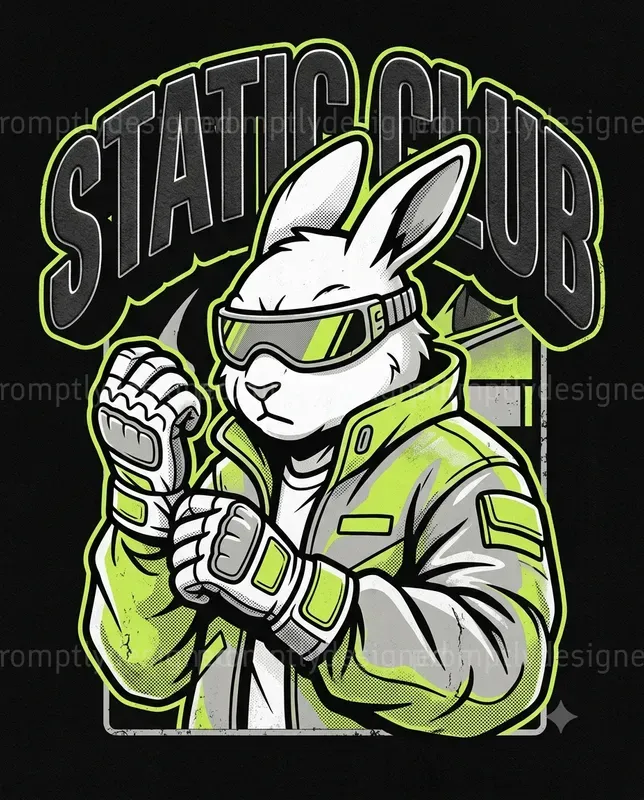 Streetwear Mascot T Shirt Graphics