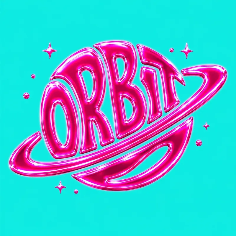 Cyber Liquid Typographic Logo Design Art