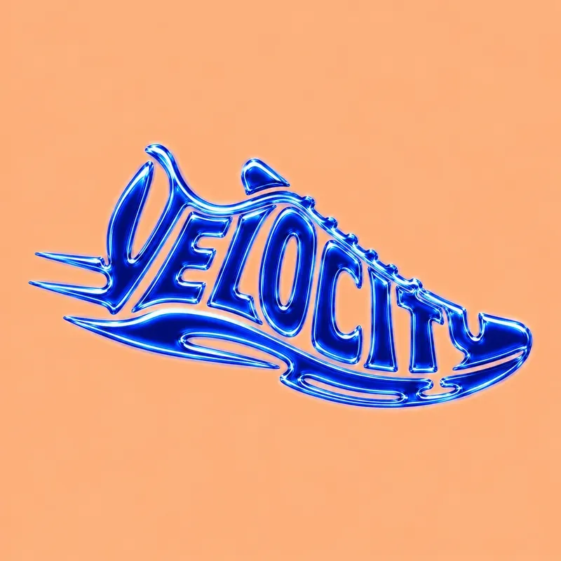 Cyber Liquid Typographic Logo Design Art