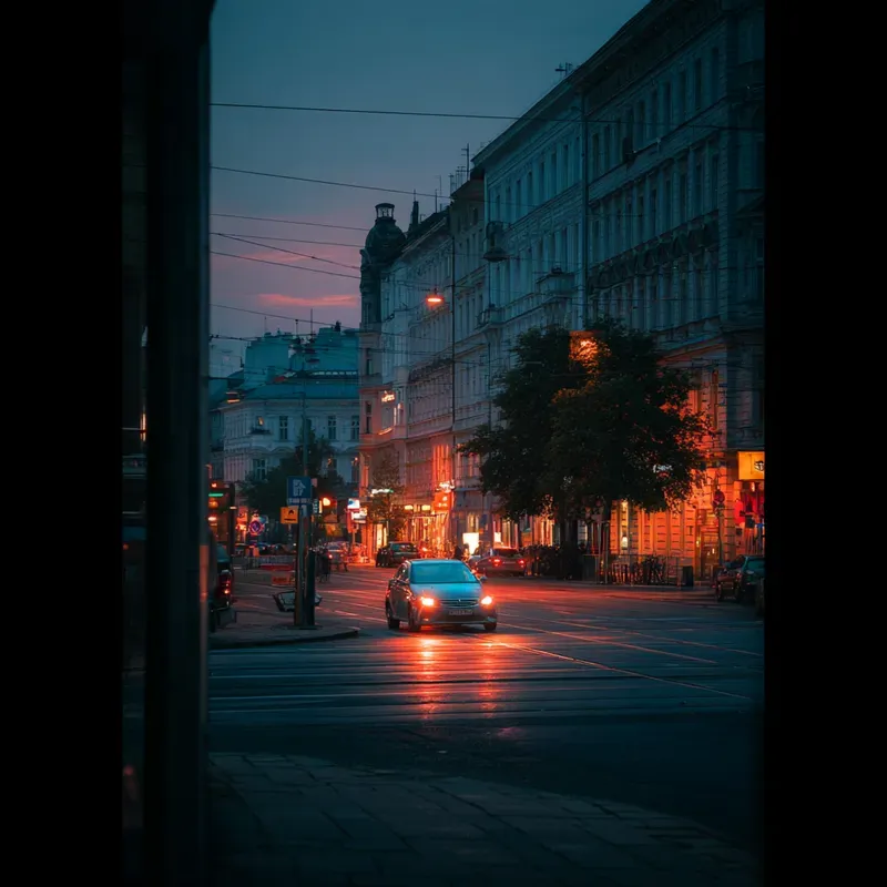 Urban Evening Atmosphere Photography