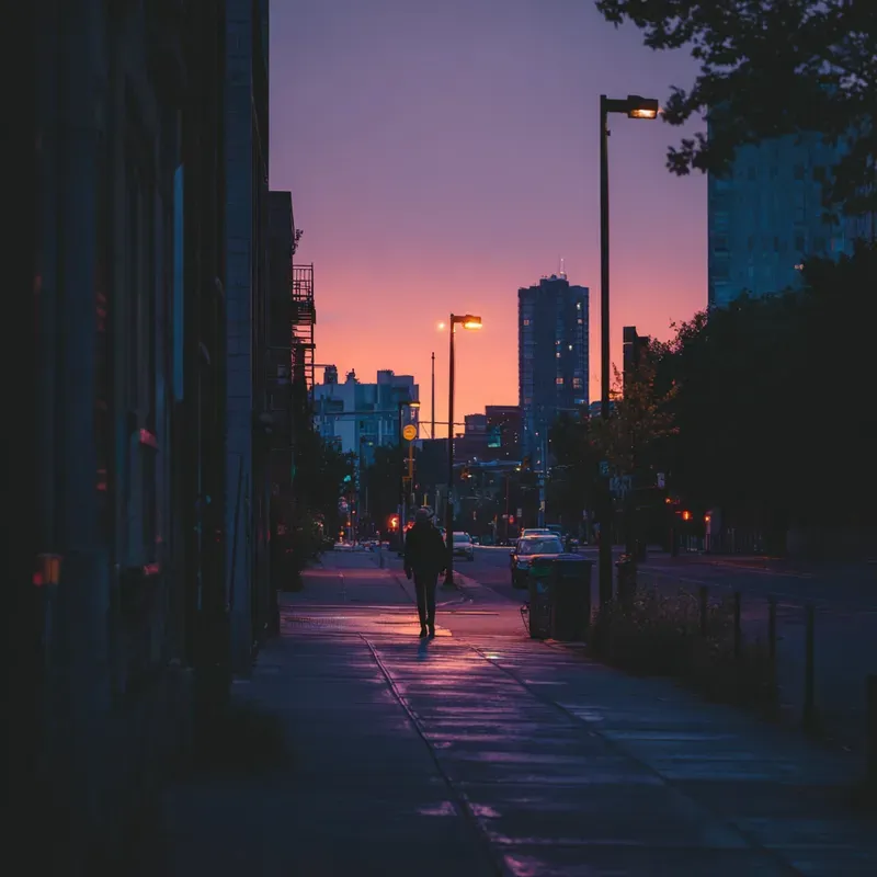 Urban Evening Atmosphere Photography