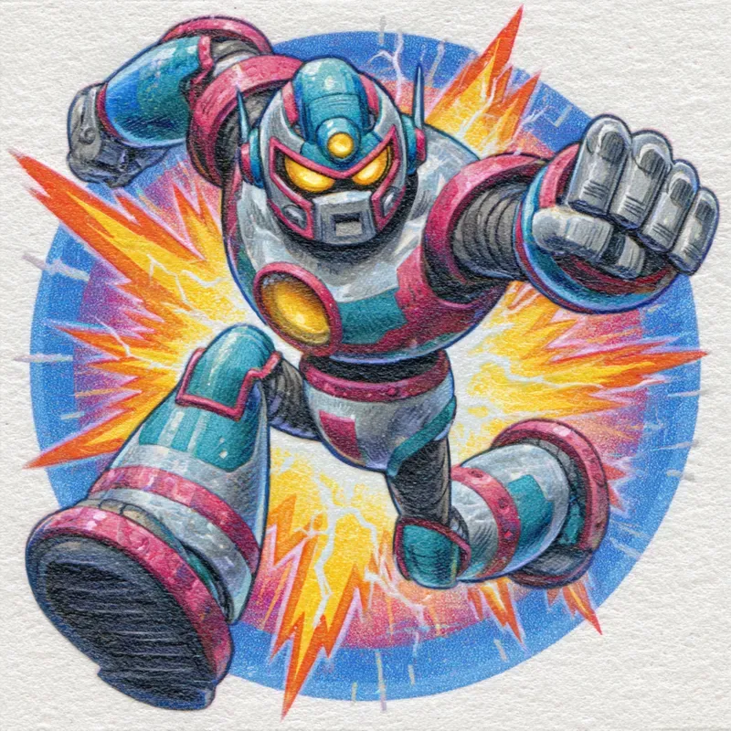 Neon Arcade Boss Stickers