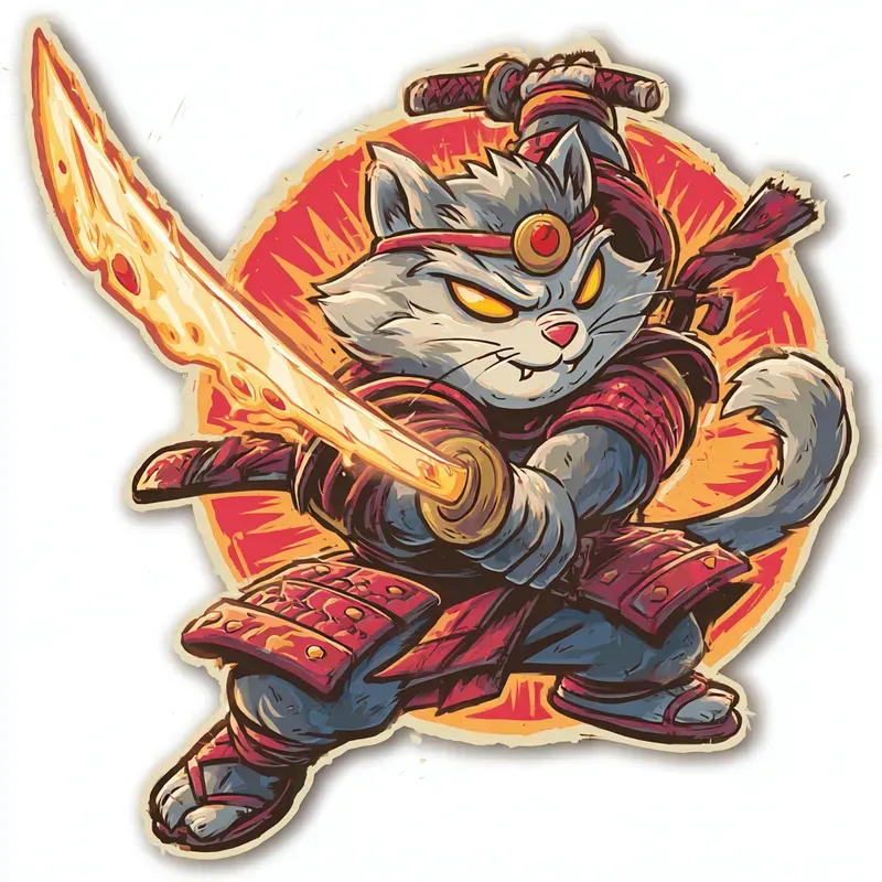 Neon Arcade Boss Stickers