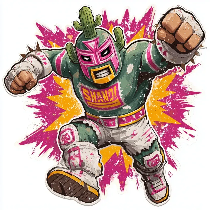 Neon Arcade Boss Stickers