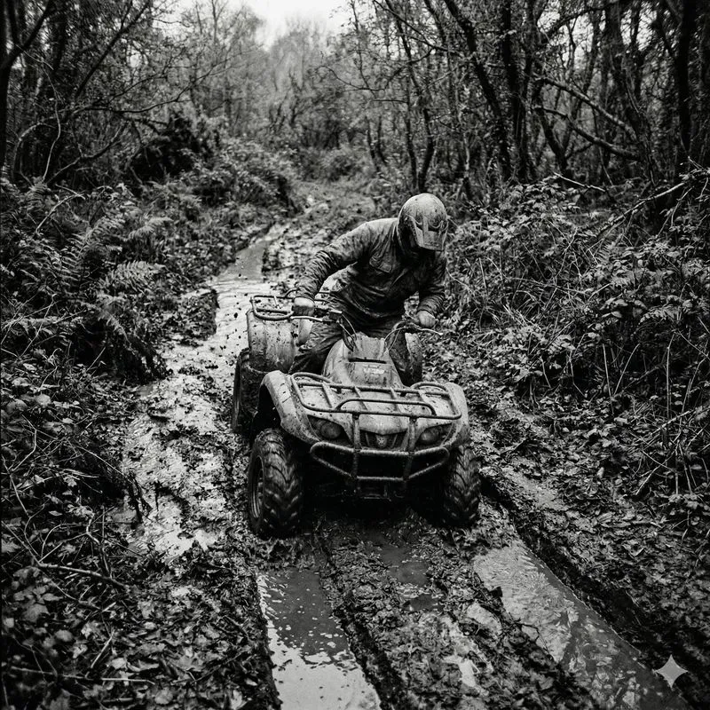 Gritty Kodak P3200 35mm Rural Vehicles