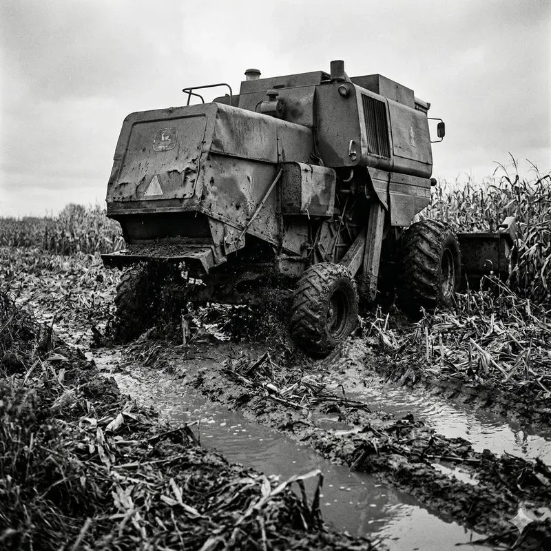 Gritty Kodak P3200 35mm Rural Vehicles