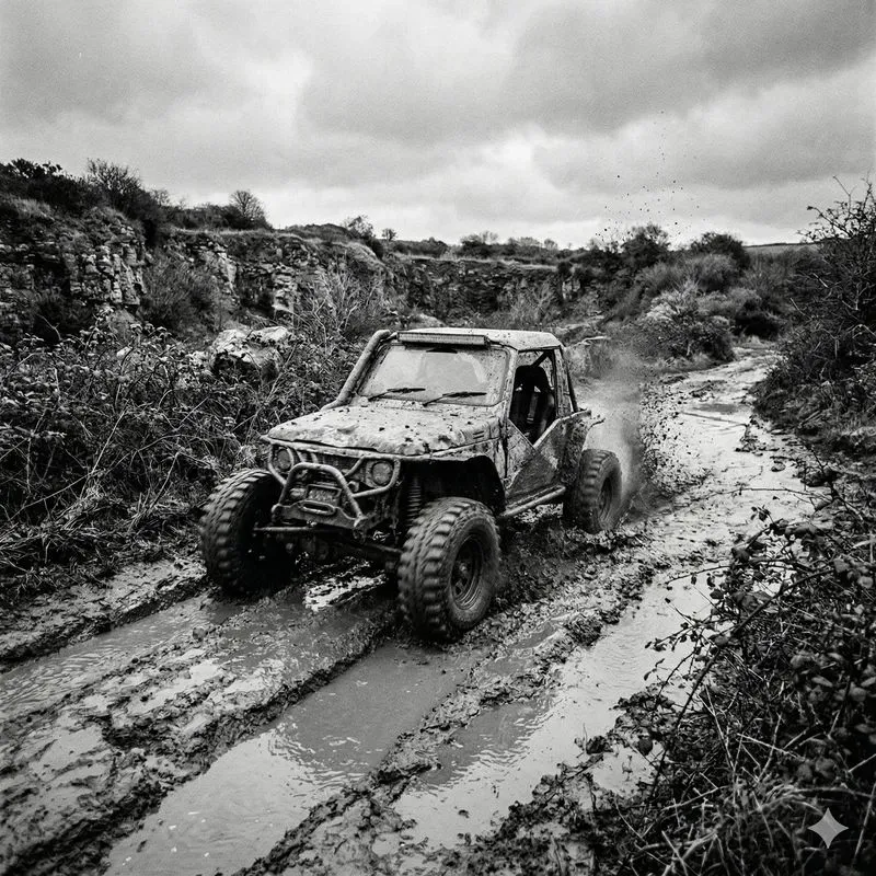 Gritty Kodak P3200 35mm Rural Vehicles