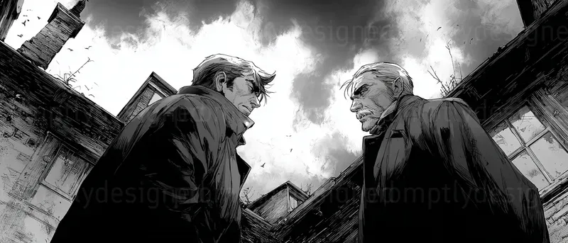 Dark Manga Story Panels