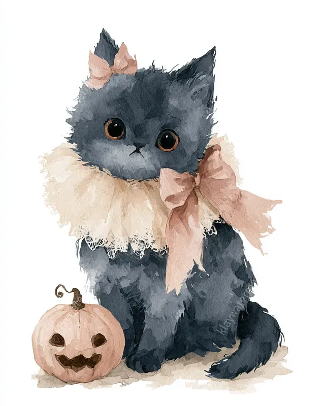 Coquette Gothic Watercolor Cliparts