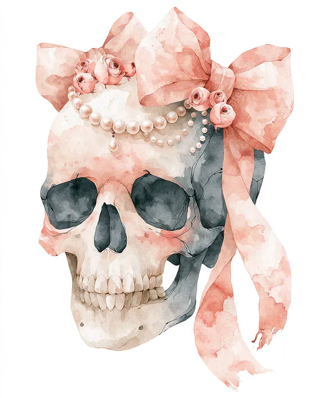 Coquette Gothic Watercolor Cliparts