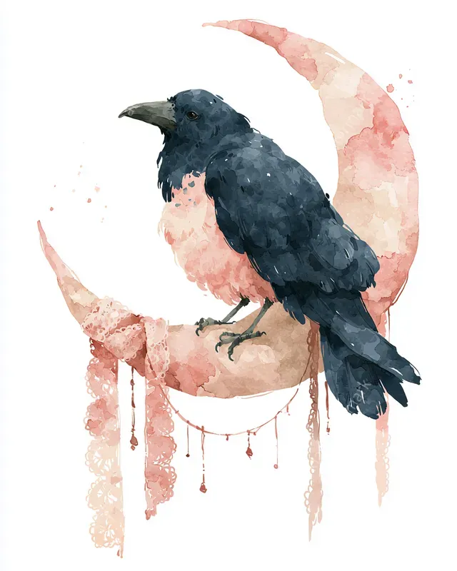 Coquette Gothic Watercolor Cliparts