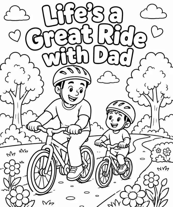 Fathers Day Coloring Pages For Kids