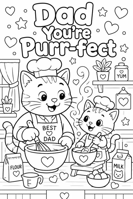 Fathers Day Coloring Pages For Kids