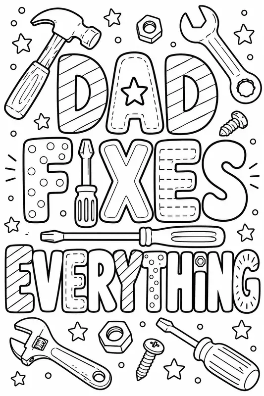 Fathers Day Coloring Pages For Kids